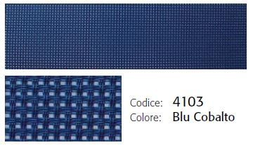 Aluminium ligbed VIP met kobaltblauwe bekleding (Blu Cobalto)