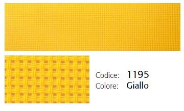 Aluminium ligbed met zonneklep en gele bekleding (Giallo)