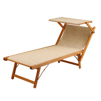 Beukenhouten ligbed Twistsand - teak