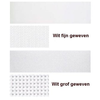 Aluminium ligbed met zonneklep en witte bekleding (Bianco)