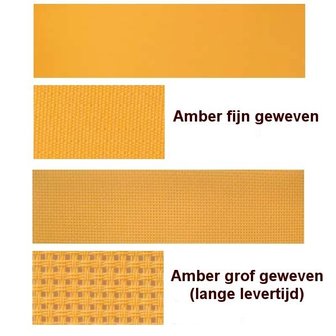 Aluminium ligbed met zonneklep en amber bekleding (Ambra)
