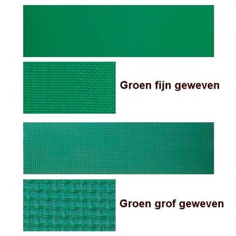 Aluminium ligbed met zonneklep en groene bekleding (Verde)