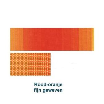 Aluminium ligbed met zonneklep en rood/oranje bekleding (Fire)