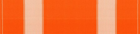 Beukenhouten ligbed met oranje bekleding met witte banen (Nemo)