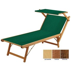 Beukenhouten ligbed met groene bekleding (Verde)