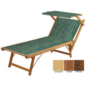 Beukenhouten ligbed met groene structuur bekleding (Seeweed)