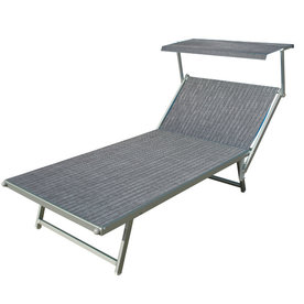 Aluminium ligbed VIP met grijze bekleding (Mercury)