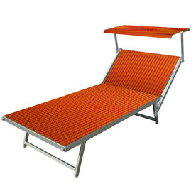 Aluminium ligbed VIP met oranje/rode bekleding (Gitano)