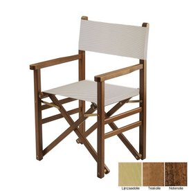 Beukenhouten regisseursstoel - wit (Regista Bianco Classico)