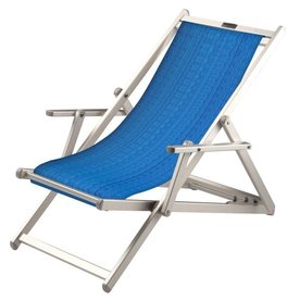 Aluminium ligstoel Electric Blue 