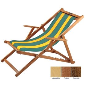 Beukenhouten ligstoel Avocado (fijn geweven)