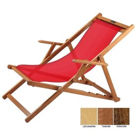 Beukenhouten ligstoel Rosso