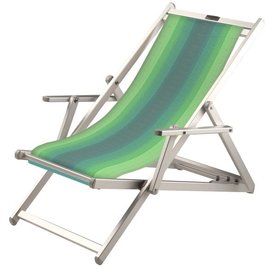 Aluminium ligstoel Bright Green (fijn geweven)