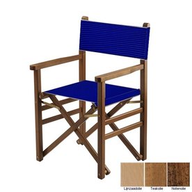 Beukenhouten regisseursstoel - blauw (Regista Royal Blue Classico)