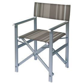 Aluminium regisseursstoel met oranje bekleding (Regista Desert Line)
