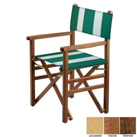 Beukenhouten regisseursstoel - groen met witte banen (Regista Pool Green Classico)