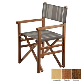 Beukenhouten regisseursstoel - taupe met strepen (Regista Desert Line Classico)